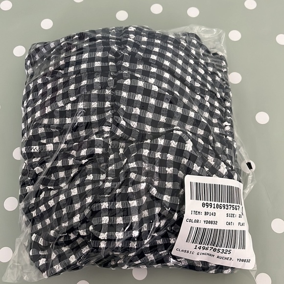 J. Crew Ruched tie shoulder one piece swimsuit BP143 classic gingham 22 - Picture 8 of 8